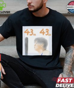 Dodgers Shohei Ohtani 43 HR 43 SB shirt