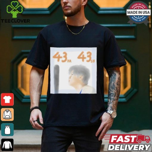 Dodgers Shohei Ohtani 43 HR 43 SB shirt
