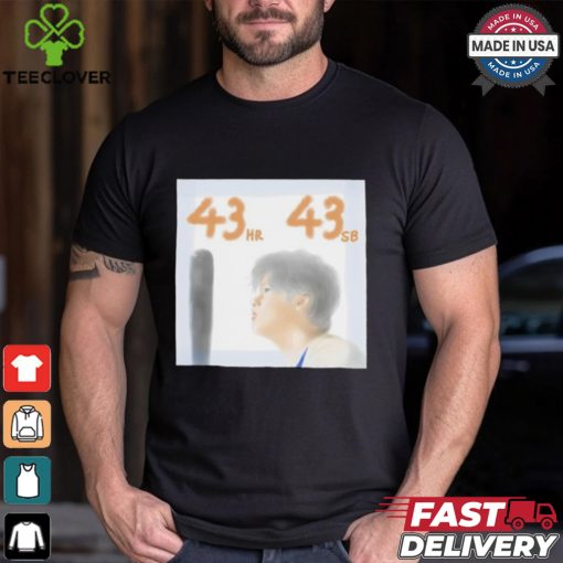 Dodgers Shohei Ohtani 43 HR 43 SB shirt