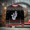 Dodgers Team Celebration Black Snowflake Ugly Sweater