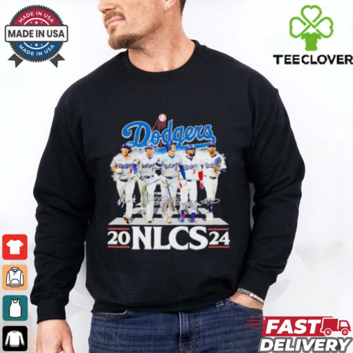 Dodgers Team NLCS 2024 signatures Shirt