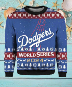 Dodgers World Series 2024 Christmas Ugly Sweater