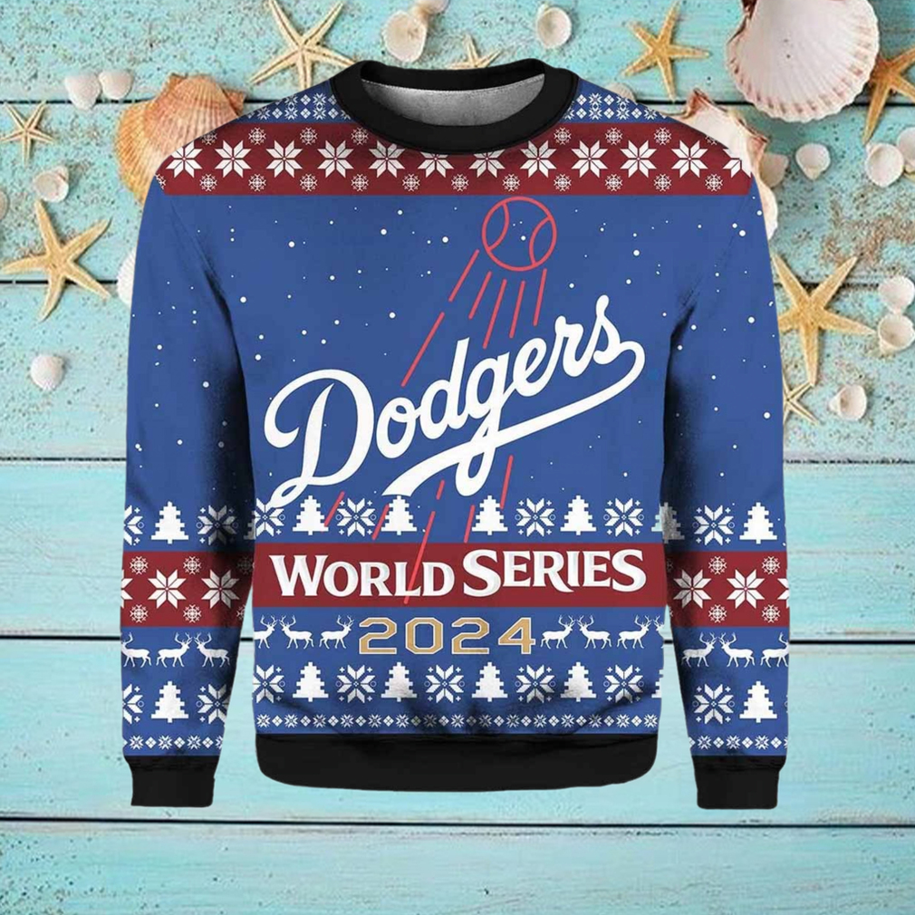 Dodgers World Series 2024 Christmas Ugly Sweater Dodgers World Series 2024 Christmas Ugly Sweater