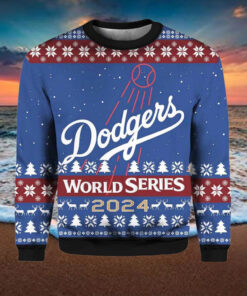 Dodgers World Series 2024 Christmas Ugly Sweater