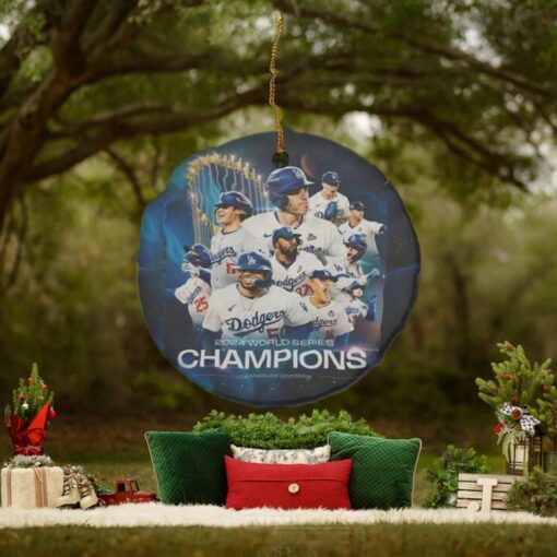 Dodgers World Series Champions 2024 Ornaments for Christmas Tree