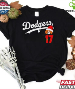 Dodgers and Ohtani 17 merry christmas shirt 2 Dodgers and Ohtani 17 merry christmas shirt