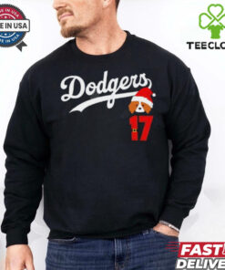 Dodgers and Ohtani 17 merry christmas shirt 3 Dodgers and Ohtani 17 merry christmas shirt