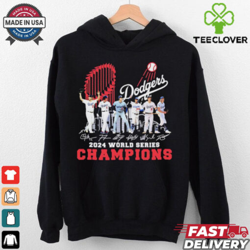 Dodgers players 2024 world series champions trophy shirt
