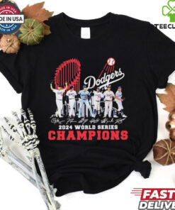 Dodgers players 2024 world series champions trophy shirt 2 Dodgers players 2024 world series champions trophy shirt