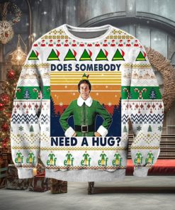 Does Somebody Need A Hug 3D Ugly Christmas Sweater For Men And Women