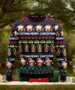 Dog Cute Face Christmas Ugly Sweater