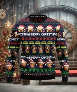 Dog Cute Face Christmas Ugly Sweater