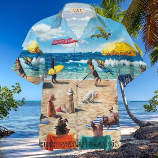 Dog Day Of Summer Beach Hawaiian Shirt