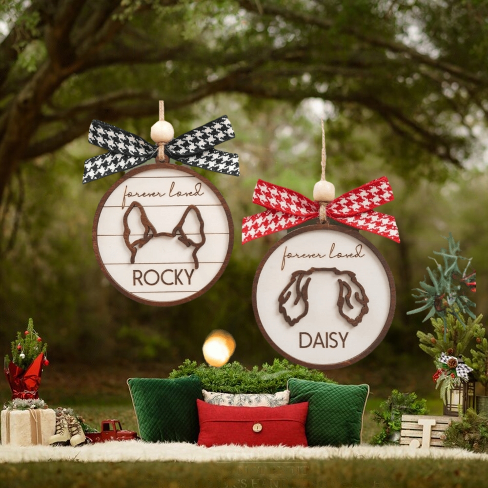 Dog Ear Memorial Ornament, Dog Mom Gift, Custom Dog Ornament, Pet Memorial Gift, Dog Ornament Custom, Pet Loss Gift, Custom Pet Ornament Dog Ear Memorial Ornament, Dog Mom Gift, Custom Dog Ornament, Pet Memorial Gift, Dog Ornament Custom, Pet Loss Gift, Custom Pet Ornament