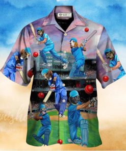 Dog Love Cricket Funny Lover Cricket And Dog Hawaiian Shirt