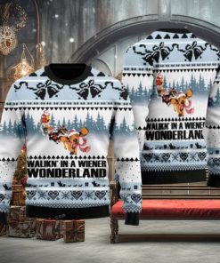 Dog Lover Walkin In A Wiener Ugly Sweater