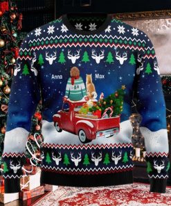 Dog Owner Merry Xmas Christmas Sweater Custom Christmas Dog Lovers Ugly Sweater