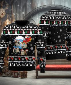 Dog Pointer Santa On Highway Ugly Christmas Sweater Funny Gift For Men And Women Family Holidays