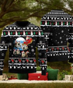 Dog Pointer Santa On Highway Ugly Christmas Sweater Funny Gift For Men And Women Family Holidays