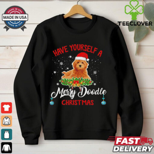 Dog Santa hat have yourself a Merry Christmas pet lovers shirt