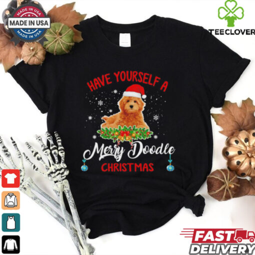 Dog Santa hat have yourself a Merry Christmas pet lovers shirt
