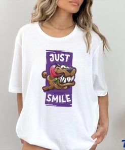 Dog just smile shirt