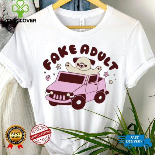 Dog riding car Fake adult hoodie, sweater, longsleeve, shirt v-neck, t-shirt