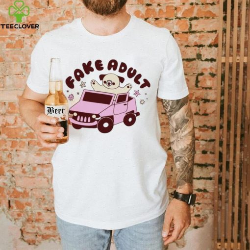 Dog riding car Fake adult hoodie, sweater, longsleeve, shirt v-neck, t-shirt