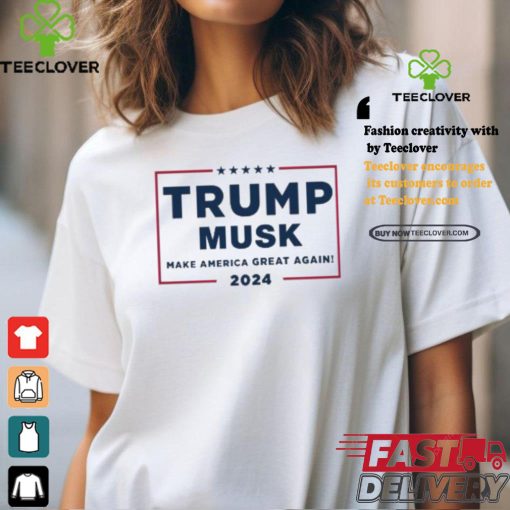 Dogedesigner Trump Musk Make America Great Again 2024 Shirt