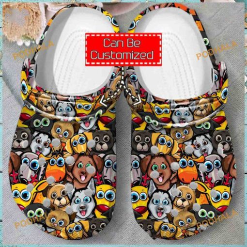 Dogs Collection Crocs Animal Print Clogs for Dog Lovers