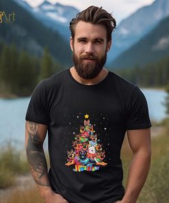 Dogs German Shepherd Retriever pine tree merry christmas shirt 4 Dogs German Shepherd Retriever pine tree merry christmas shirt