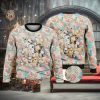 Faith Cross Floral Purple Butterfly Starry Galaxy 3D Full Print Ugly Sweater Christmas Gift Sweater