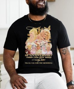 Dolly Parton 68th Anniversary 1956 2024 Thank You For The Memories Signatures shirt