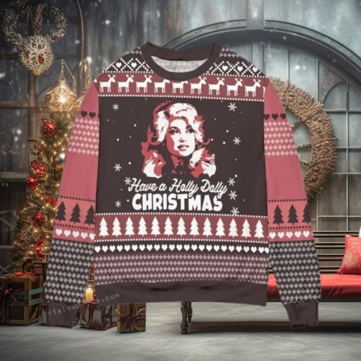 Dolly Parton Holly Dolly Christmas Pine Tree Ugly Sweater
