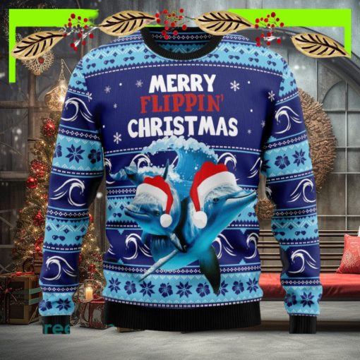Dolphin Flippin’ Christmas Ugly Christmas Sweater New For Men And Women Gift Holidays Christmas