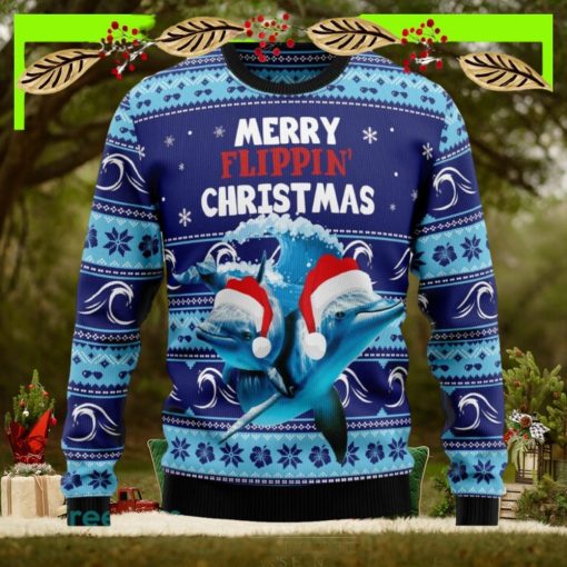 Dolphin Flippin’ Christmas Ugly Christmas Sweater New For Men And Women Gift Holidays Christmas