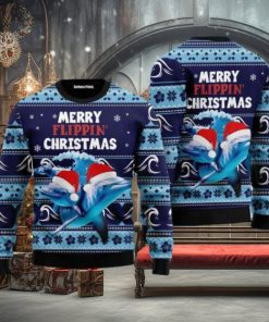 Dolphin Flippin’ Ugly Christmas Sweater