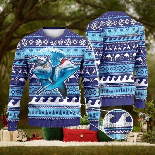 Dolphin Ugly Christmas Sweater 3D, Dolphin Gifts, Christmas Gifts