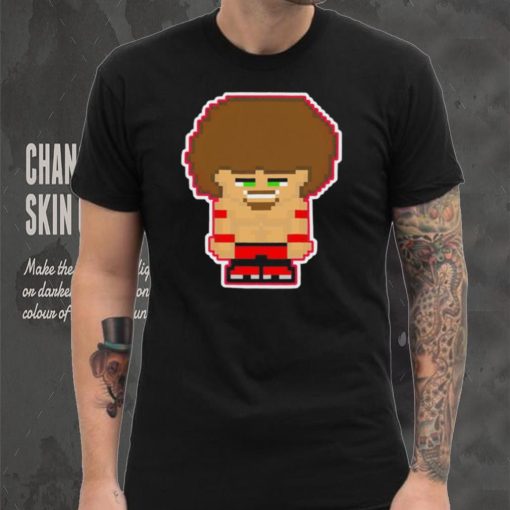 Dom Cirrus professional wrestler pixel cartoon shirt