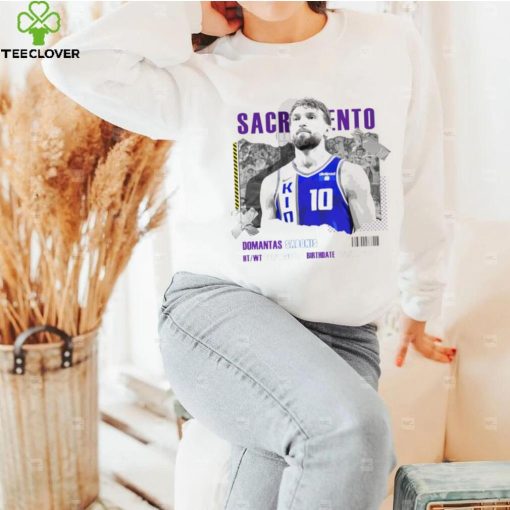 Domantas Sabonis Sacramento Kings basketball player information paper hoodie, sweater, longsleeve, shirt v-neck, t-shirt