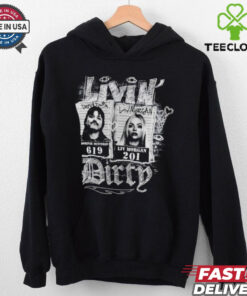 Dominik Mysterio and Liv Morgan Livin’ Dirty mugshot shirt 1 Dominik Mysterio and Liv Morgan Livin’ Dirty mugshot shirt