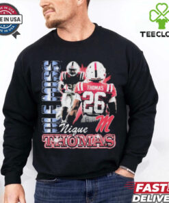 Domonique Thomas Ole Miss Rebels 90s Graphic t shirt