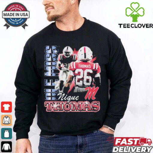 Domonique Thomas Ole Miss Rebels 90s Graphic t shirt