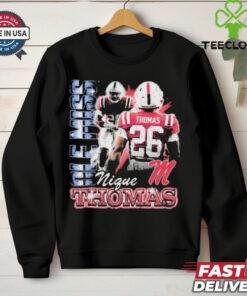 Domonique Thomas Ole Miss Rebels 90s Graphic t shirt