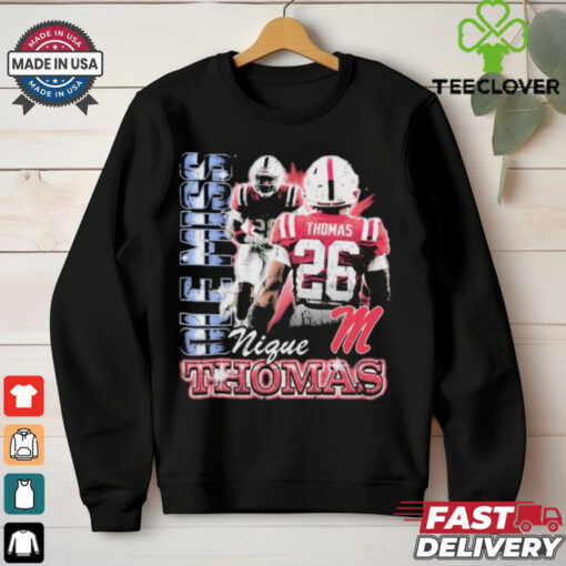 Domonique Thomas Ole Miss Rebels 90s Graphic t shirt