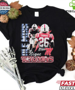 Domonique Thomas Ole Miss Rebels 90s Graphic t shirt