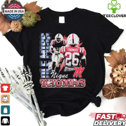 Domonique Thomas Ole Miss Rebels 90s Graphic t shirt
