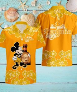 Don Julio Mickey Mouse Hibicus Flower Gift Hawaiian Set Shirt