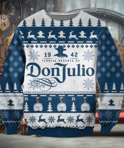 Don Julio Tequila Blue Christmas Ugly Sweater