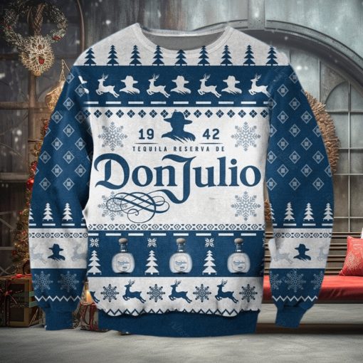 Don Julio Tequila Blue Christmas Ugly Sweater